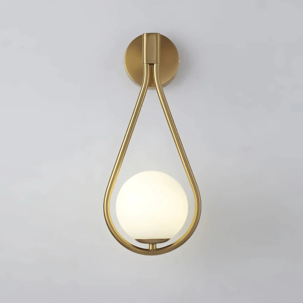Wandlamp melkglas