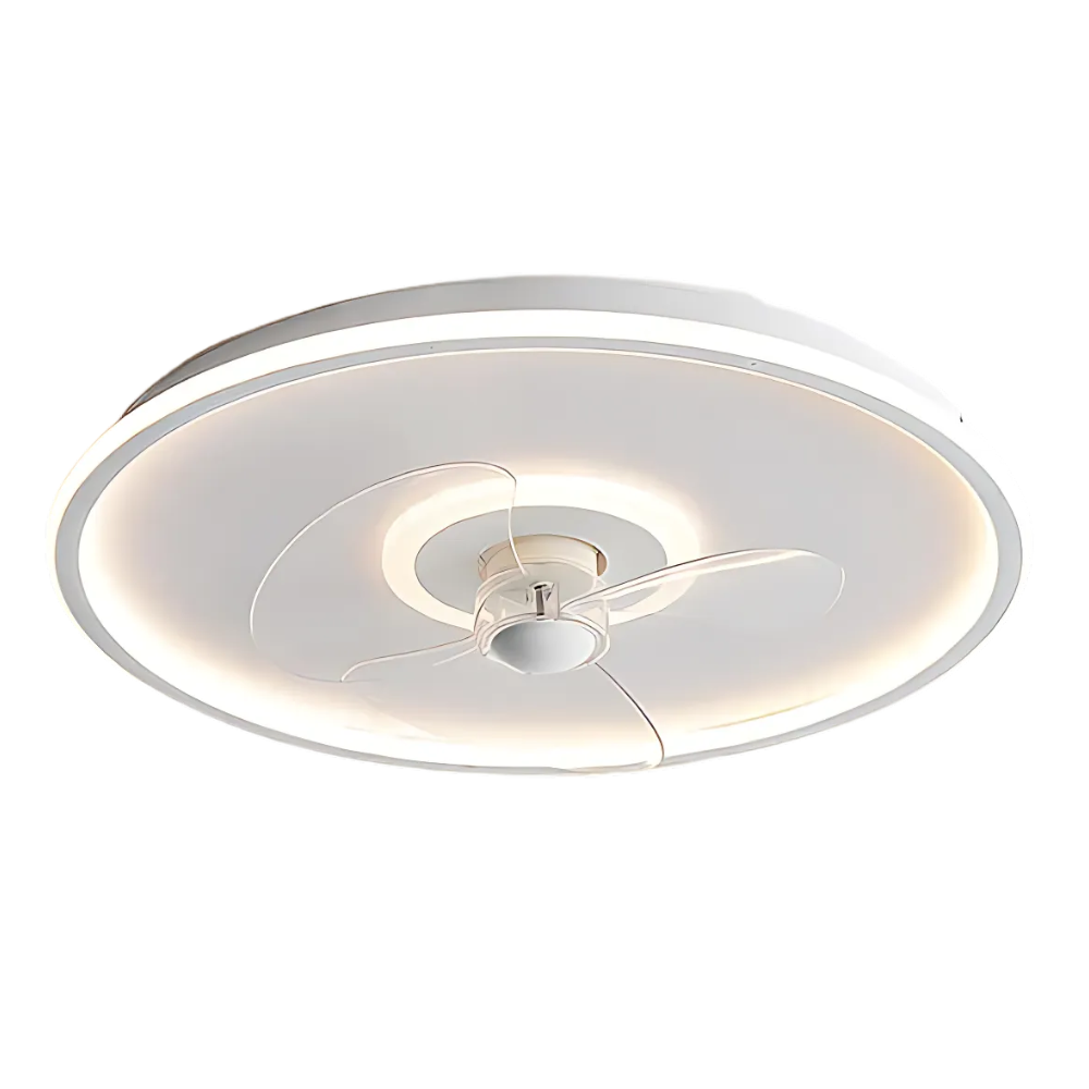 Ultradunne plafondventilator met LED lamp en afstandsbediening