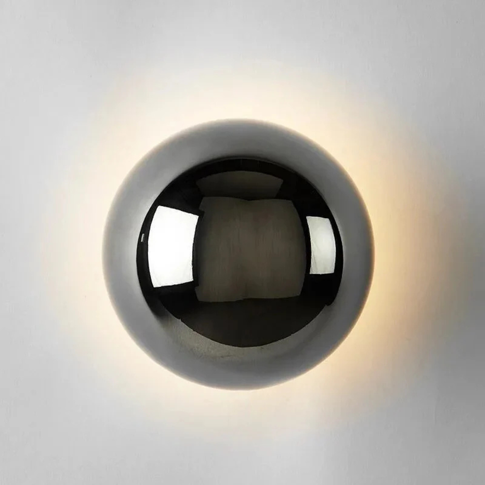 Chrome wandlamp