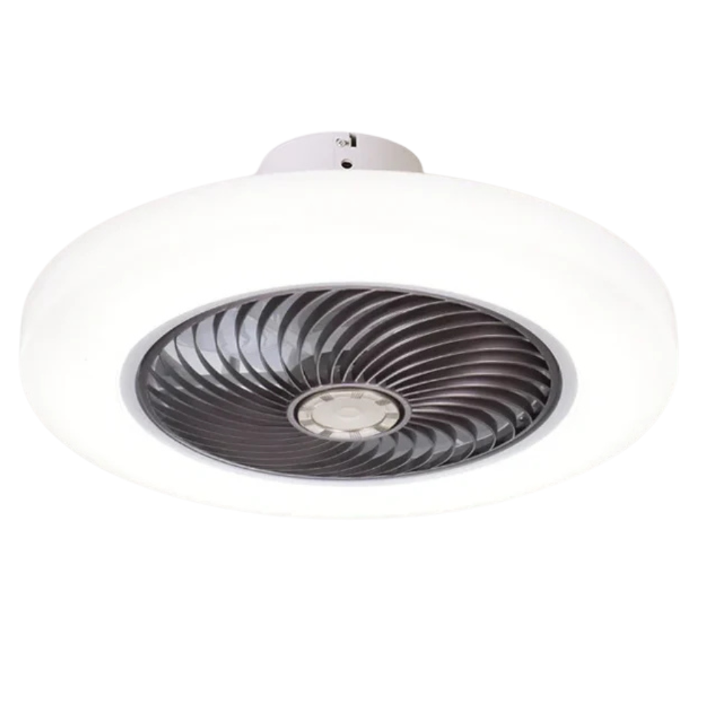 Stille plafondventilator met dimbare LED lamp en afstandsbediening