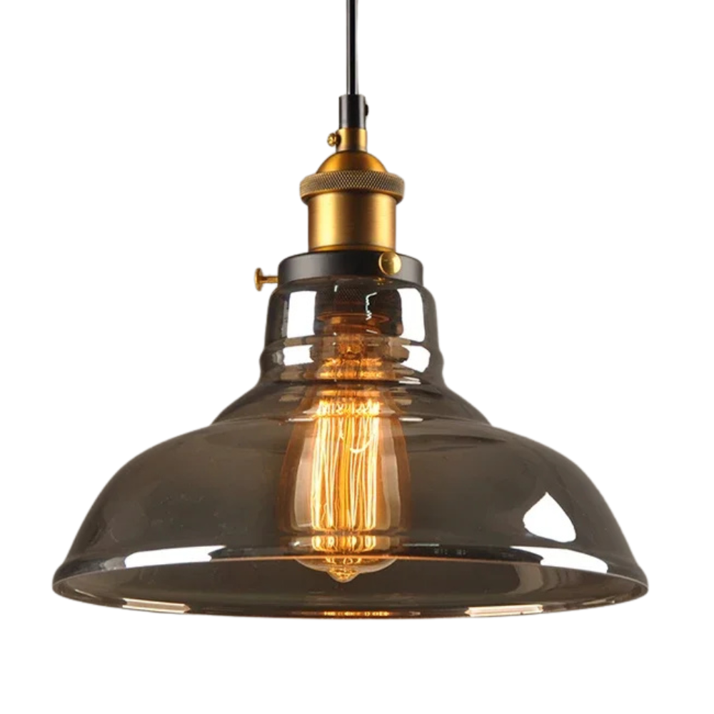 Hanglamp industrieel glas
