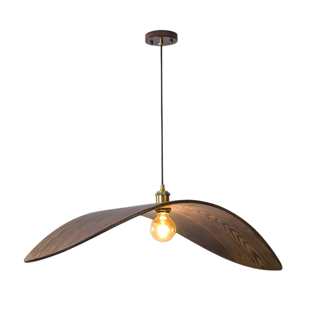 Hanglamp walnoot hout
