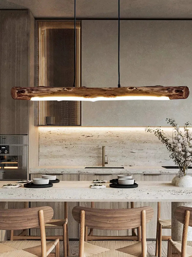 Hanglamp van boomstam