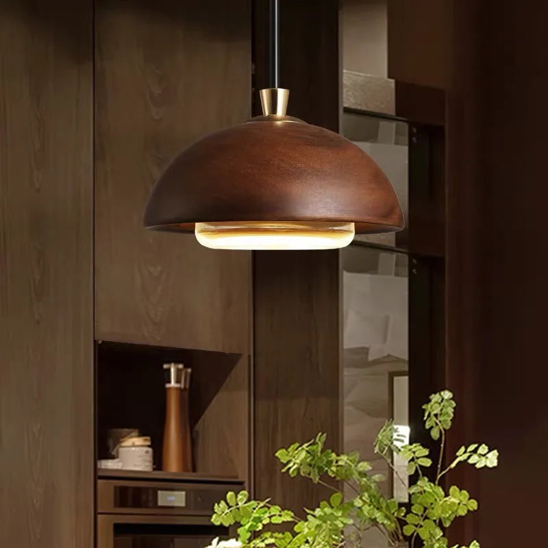 Hanglamp walnoot