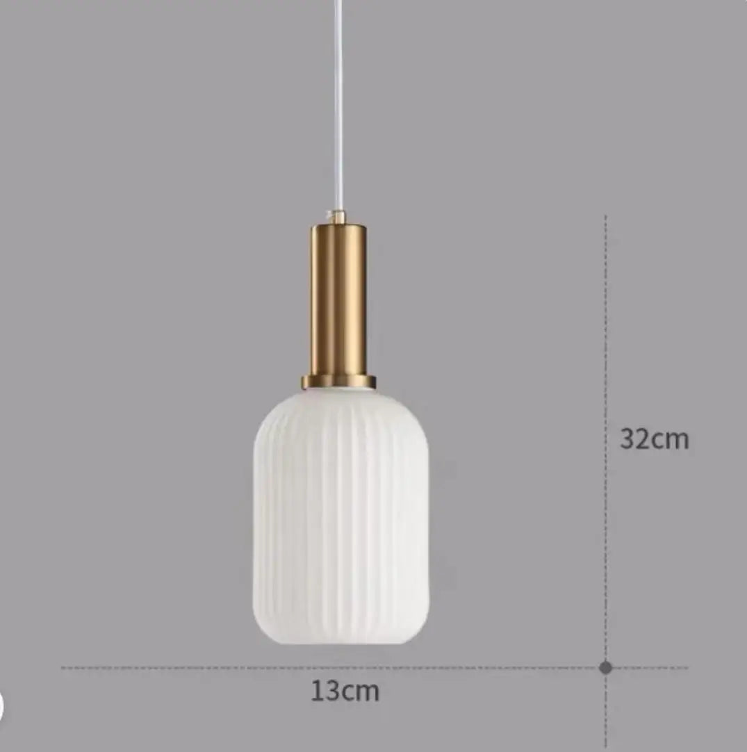 Hanglamp ribbelglas