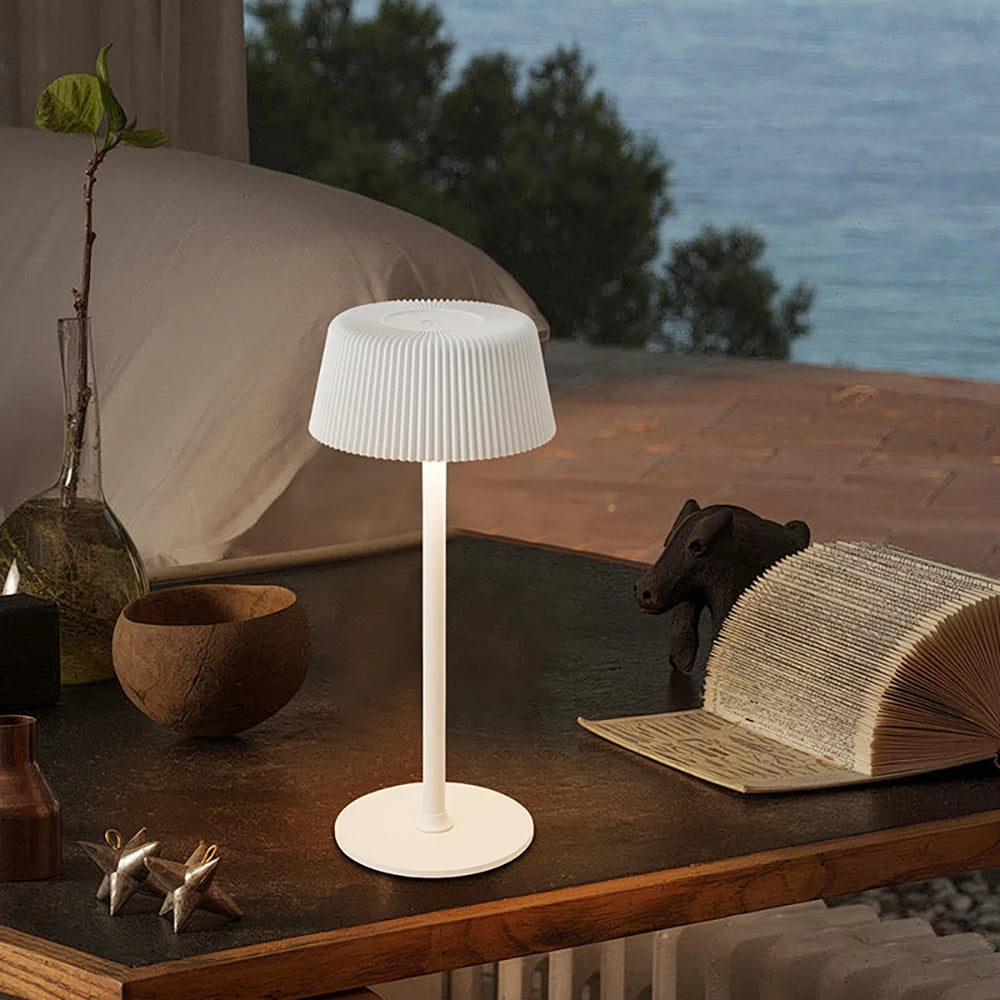 Led tafellamp met touchscreen batterij