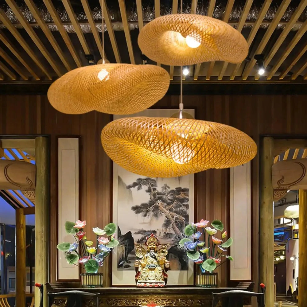 Japanse bamboe hanglamp