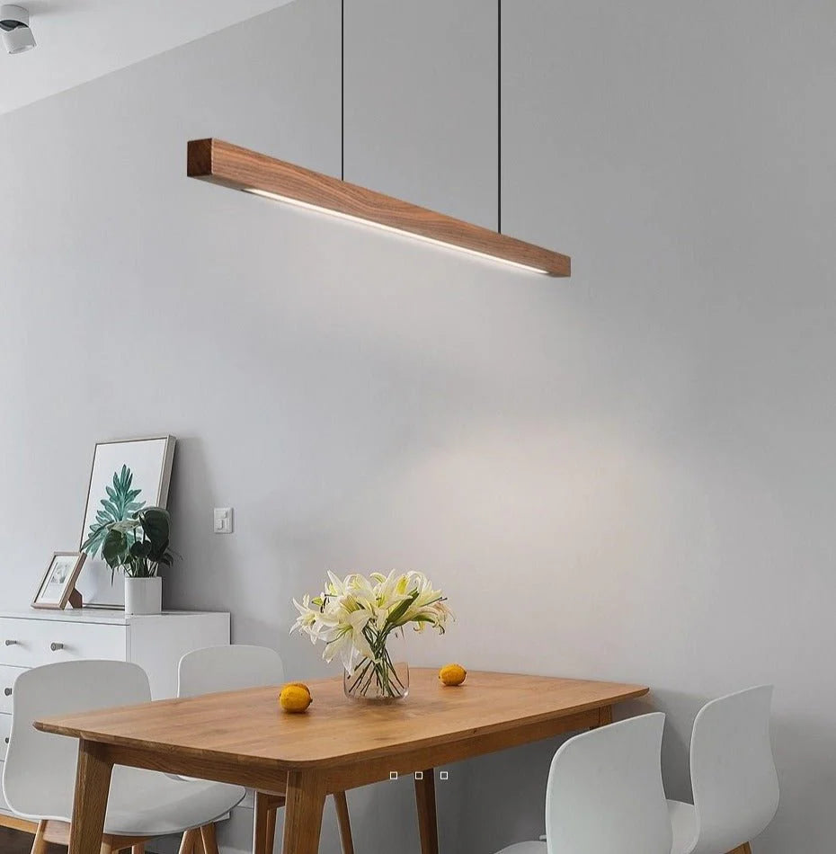 Hanglamp houten balk