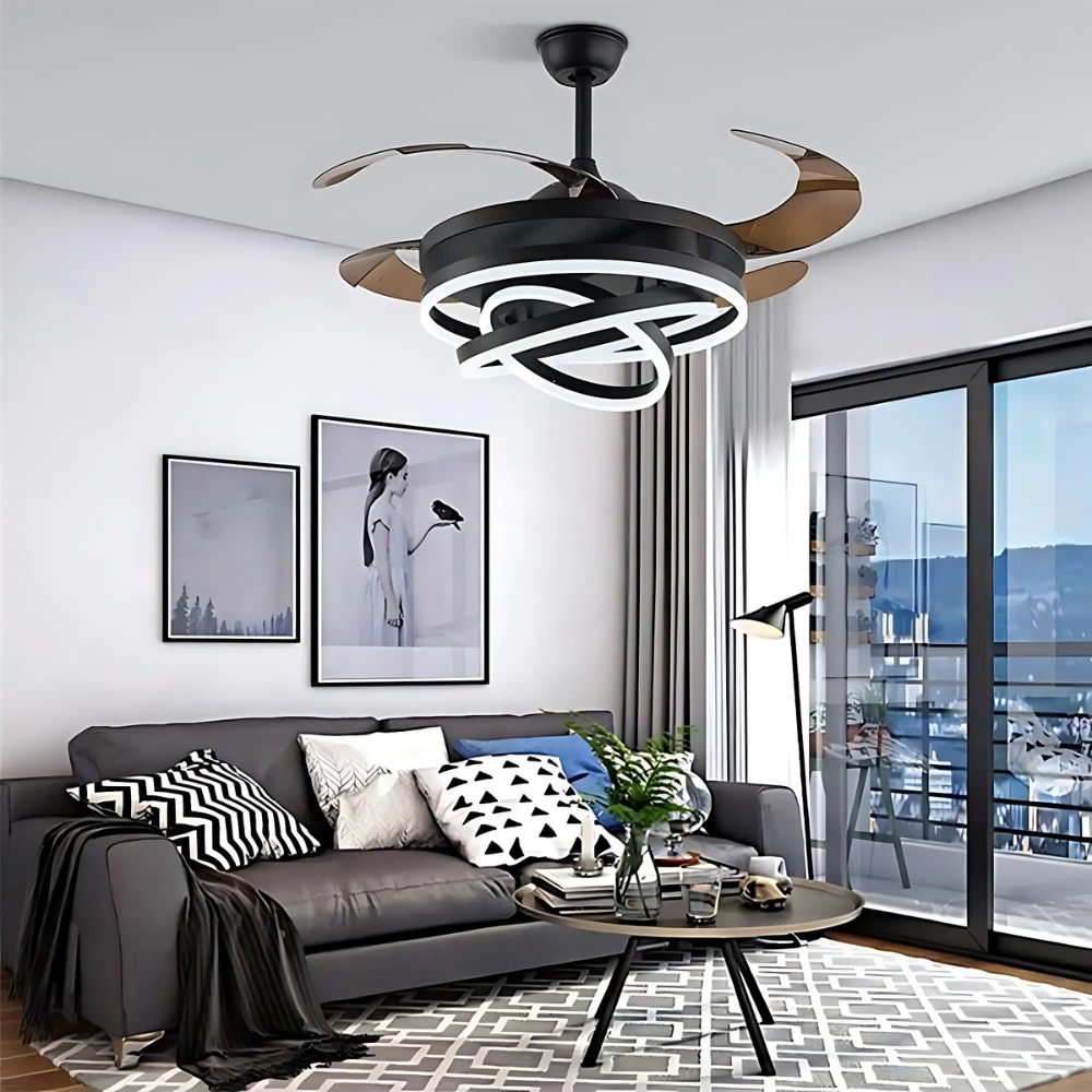 Plafond ventilator 105 cm met lamp