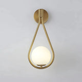 Wandlamp melkglas