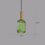 Hanglamp ribbelglas