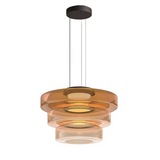 Bauhaus hanglamp van gekleurd glas