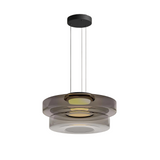 Bauhaus hanglamp van gekleurd glas
