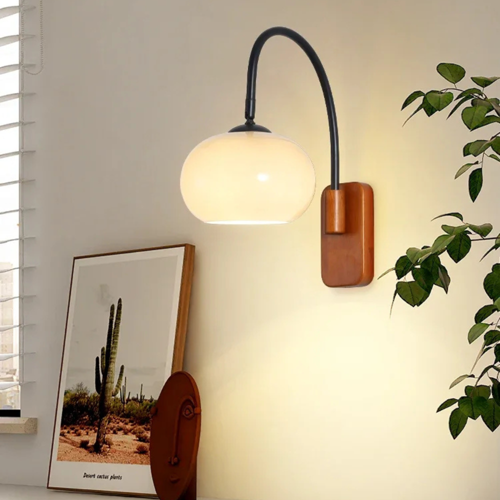 Vintage booglamp wandlamp