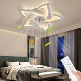 Plafond ventilator in bloemvorm met LED verlichting
