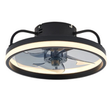 Compacte plafondventilator Smart met dimbare LED lamp en afstandsbediening