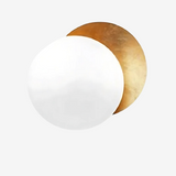 Wandlamp maan goud