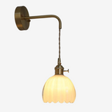 Vintage wandlamp glas