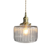 Hanglamp geribbeld glas
