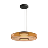 Bauhaus hanglamp van gekleurd glas