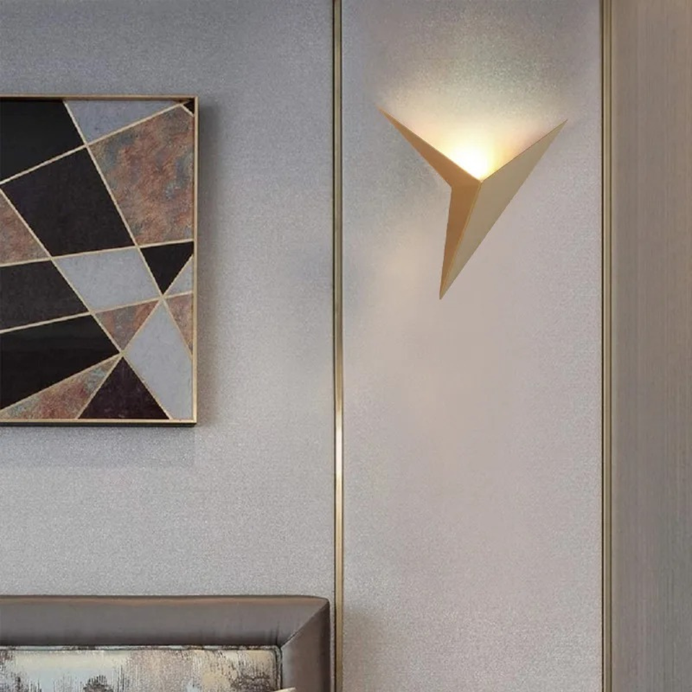Origami wandlamp
