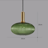 Hanglamp ribbelglas