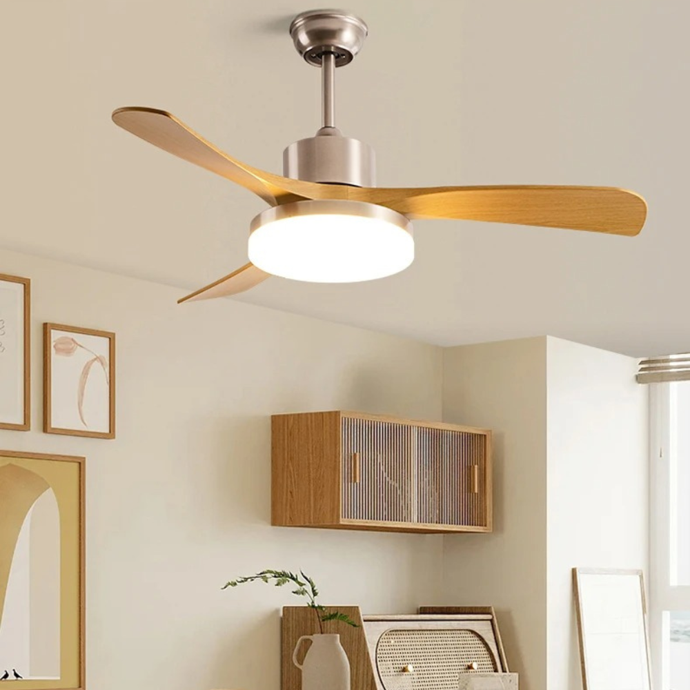 Plafond ventilator met lamp