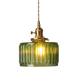 Hanglamp geribbeld glas