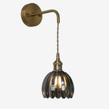 Vintage wandlamp glas