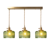 Hanglamp geribbeld glas