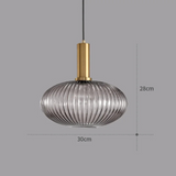 Hanglamp ribbelglas