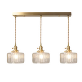 Hanglamp geribbeld glas