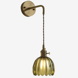 Vintage wandlamp glas