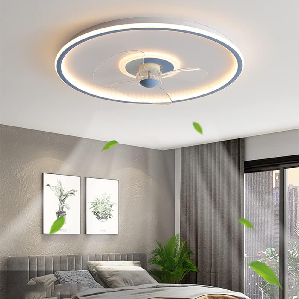Ultradunne plafondventilator met LED lamp en afstandsbediening