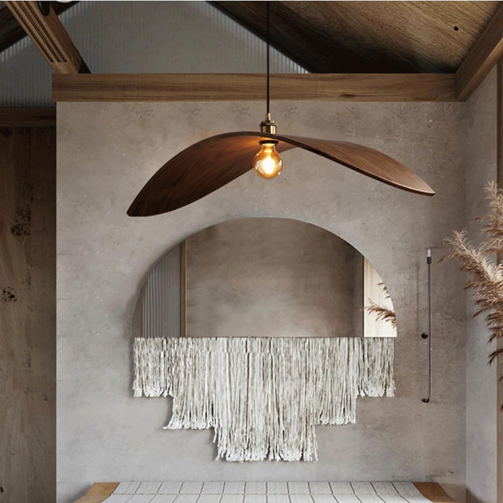 Hanglamp walnoot hout