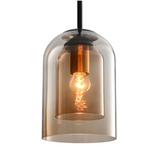 Hanglamp met smoke glas