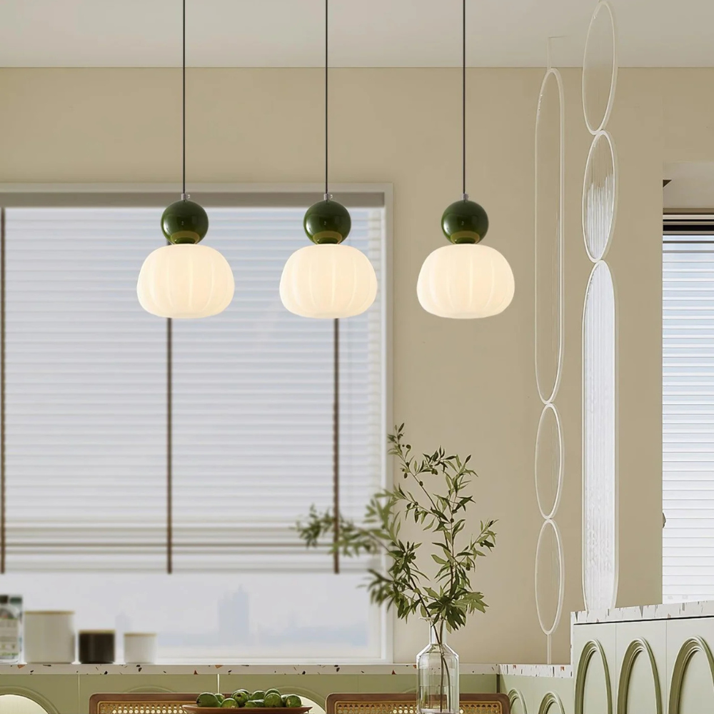 Hanglamp wit glas design