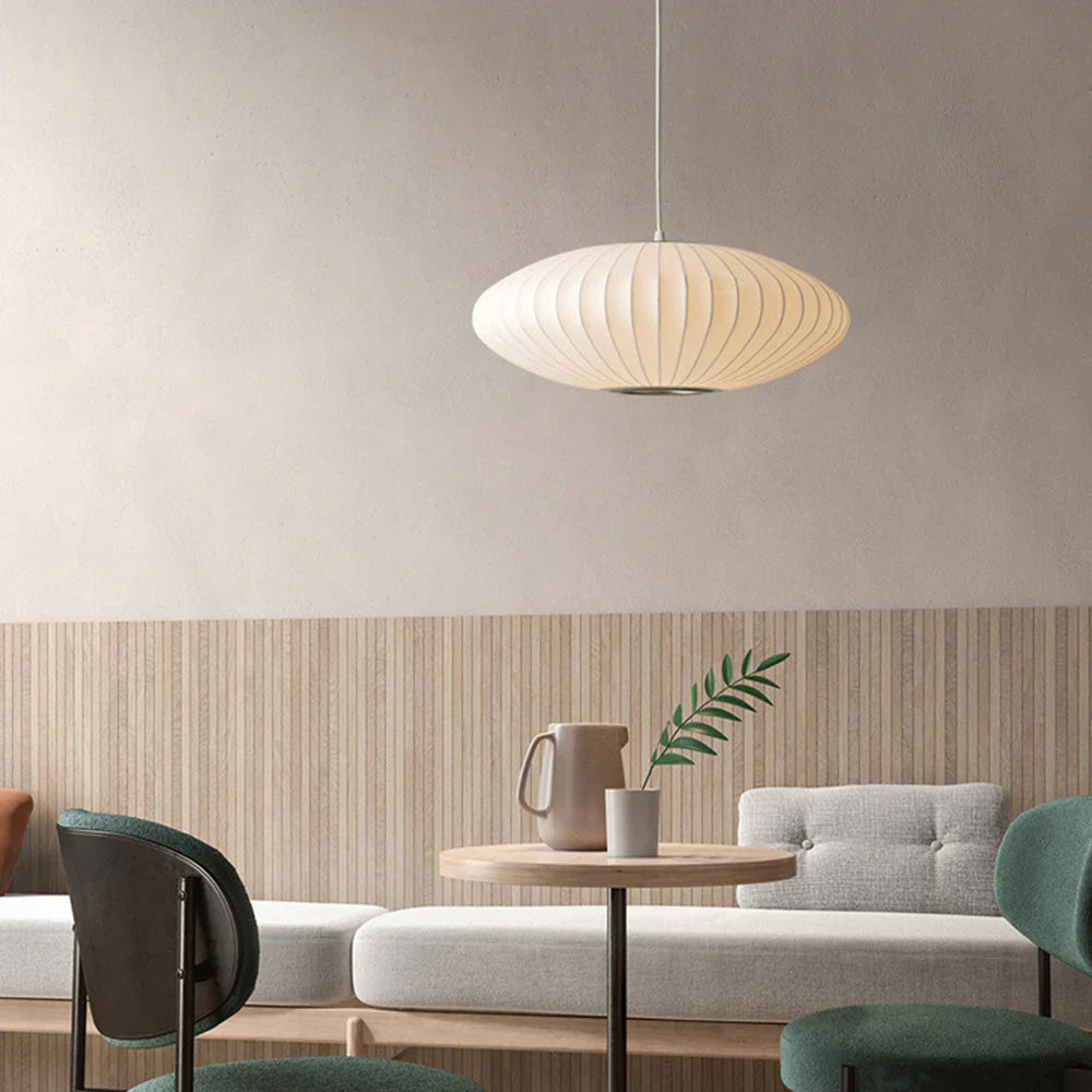 Japandi hanglamp slaapkamer