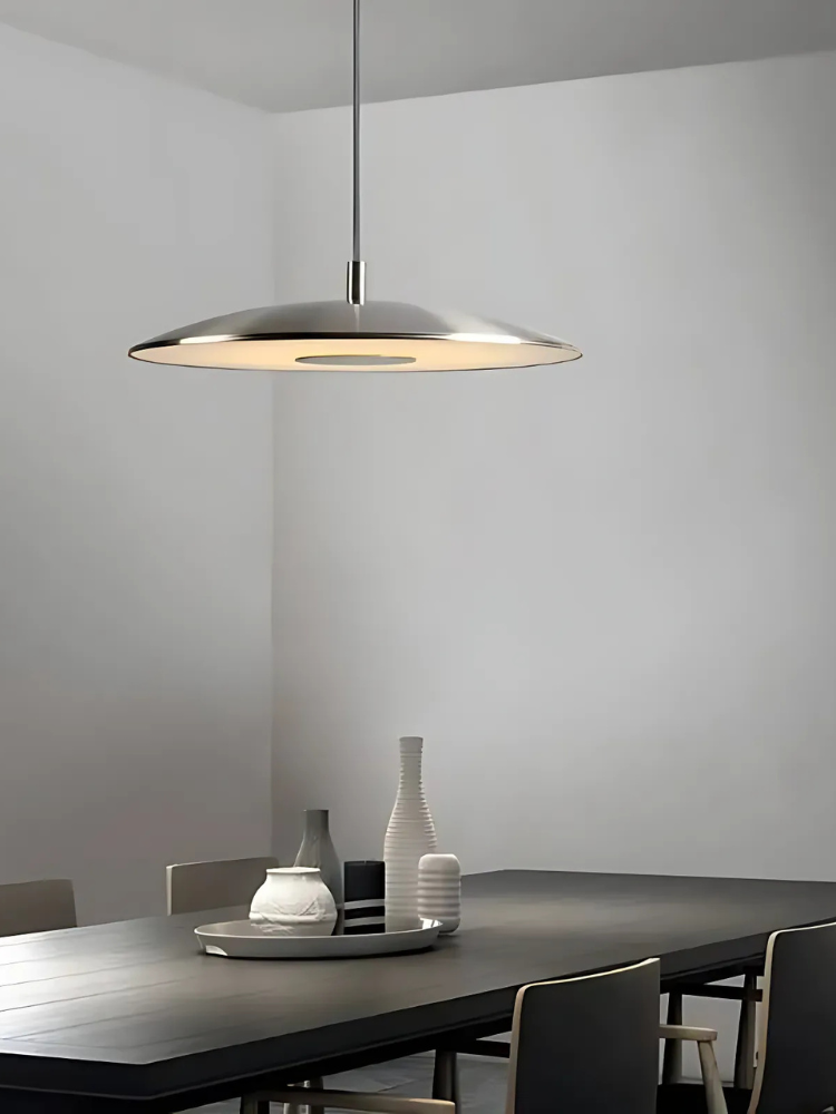 Mid century nikkel ufo hanglamp