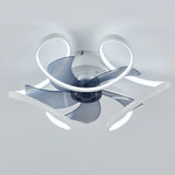 Design plafondventilator in bloemvorm met dimbare LED lamp