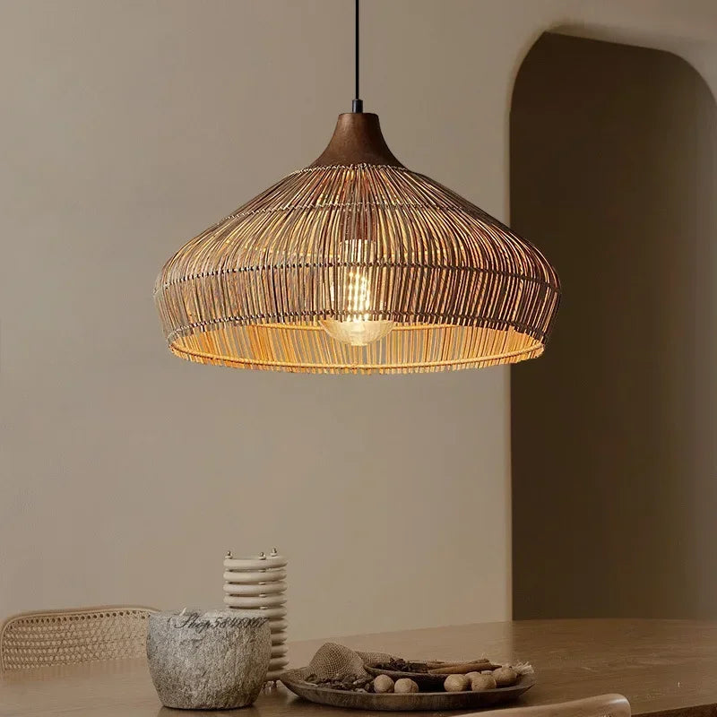 Hanglamp rotan riet