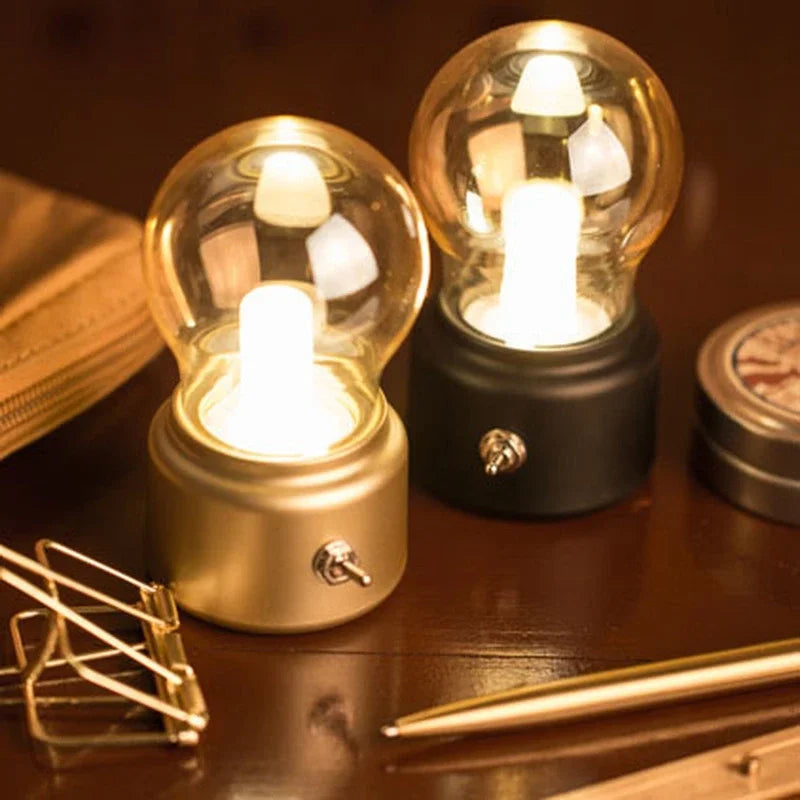 Oplaadbare retro gloeilamp sfeerlicht