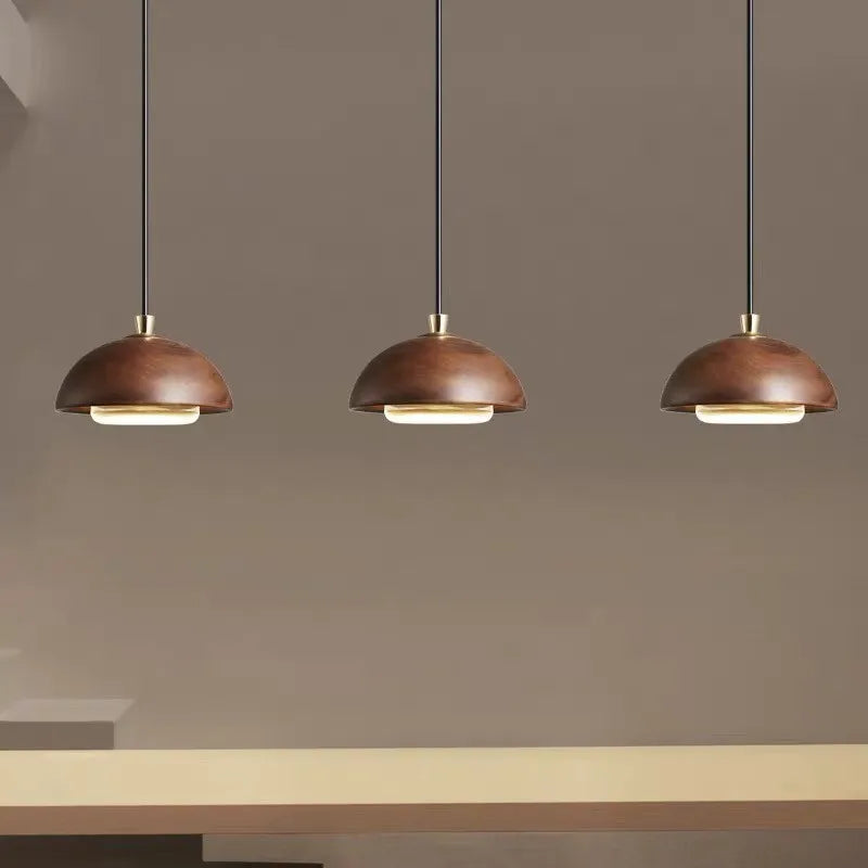 Hanglamp walnoot