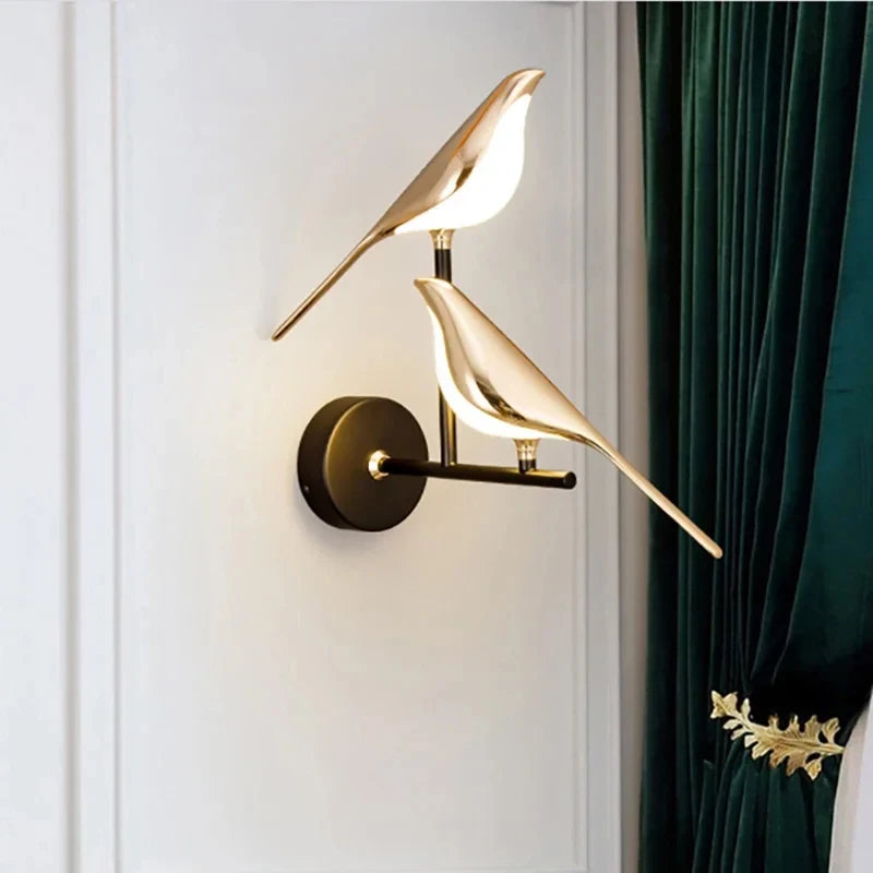 Wandlamp vogel