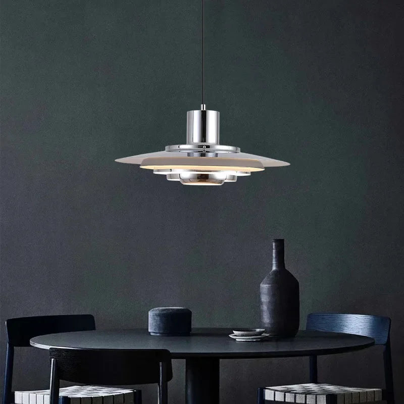 Zilveren hanglamp