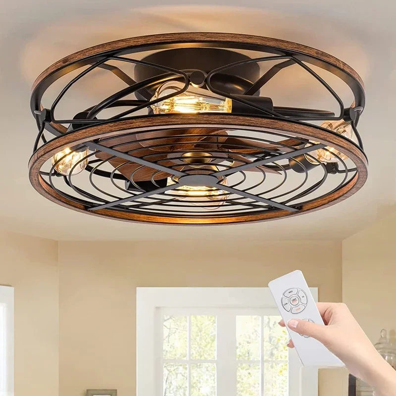 Industriële ventilator plafondlamp
