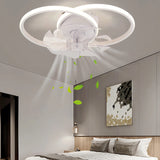 Moderne omkeerbare plafondventilator met dimbare LED lamp