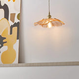 Hanglamp bloem glas