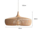 Hanglamp eettafel hout