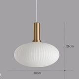 Hanglamp ribbelglas